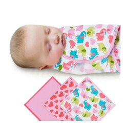 《美國Summer infant》聰明懶人育兒包巾-甜心小象3入組 ㊣原廠授權總代理公司貨