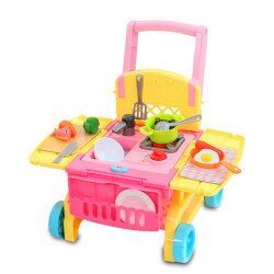 2in1可愛廚房手推車 / TORI TORI COOKING CART/ mimi world/ 扮家家酒
