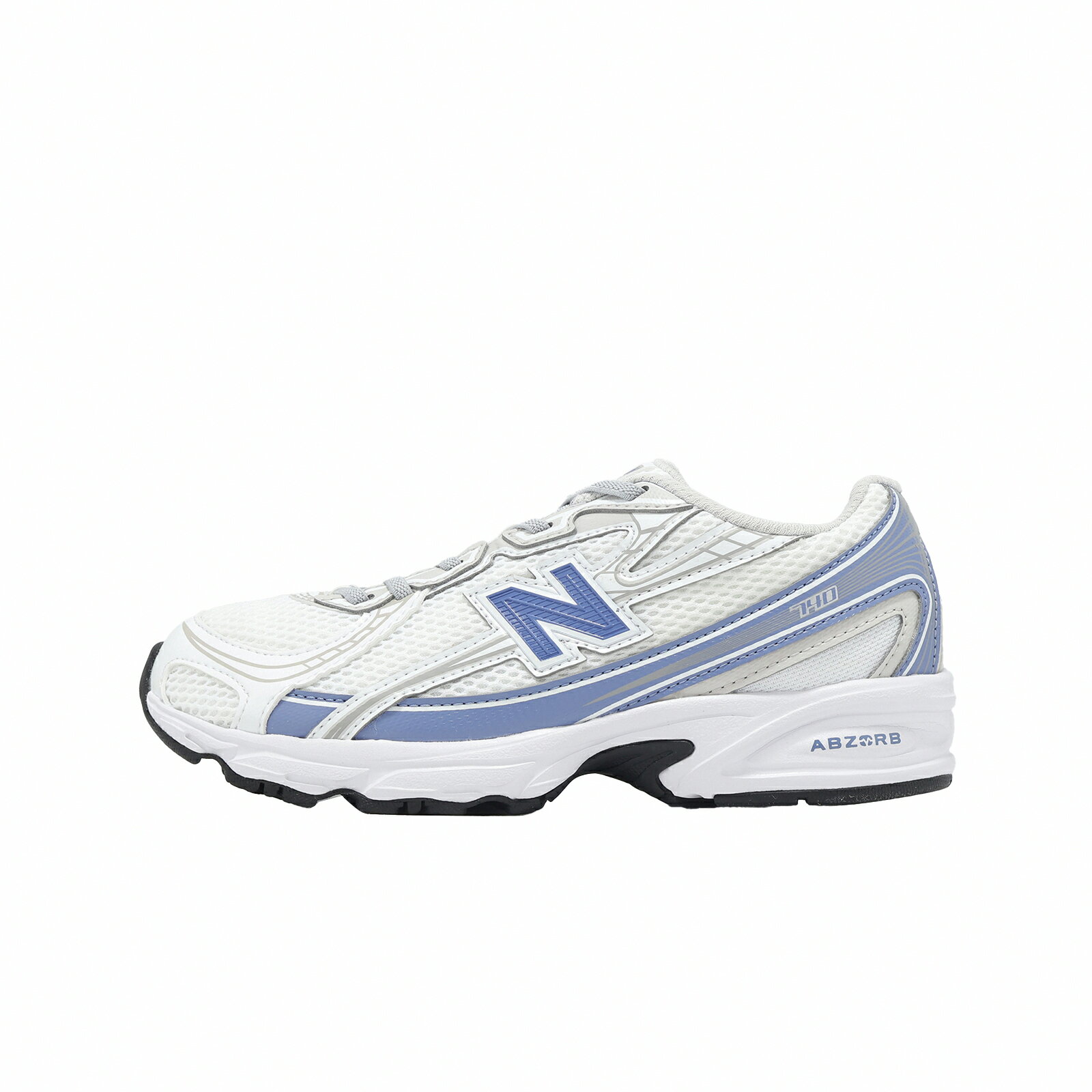 New Balance NB 休閒鞋 740 寬楦 中童 小朋友 白 藍 緩震 運動鞋  P7406V1-W