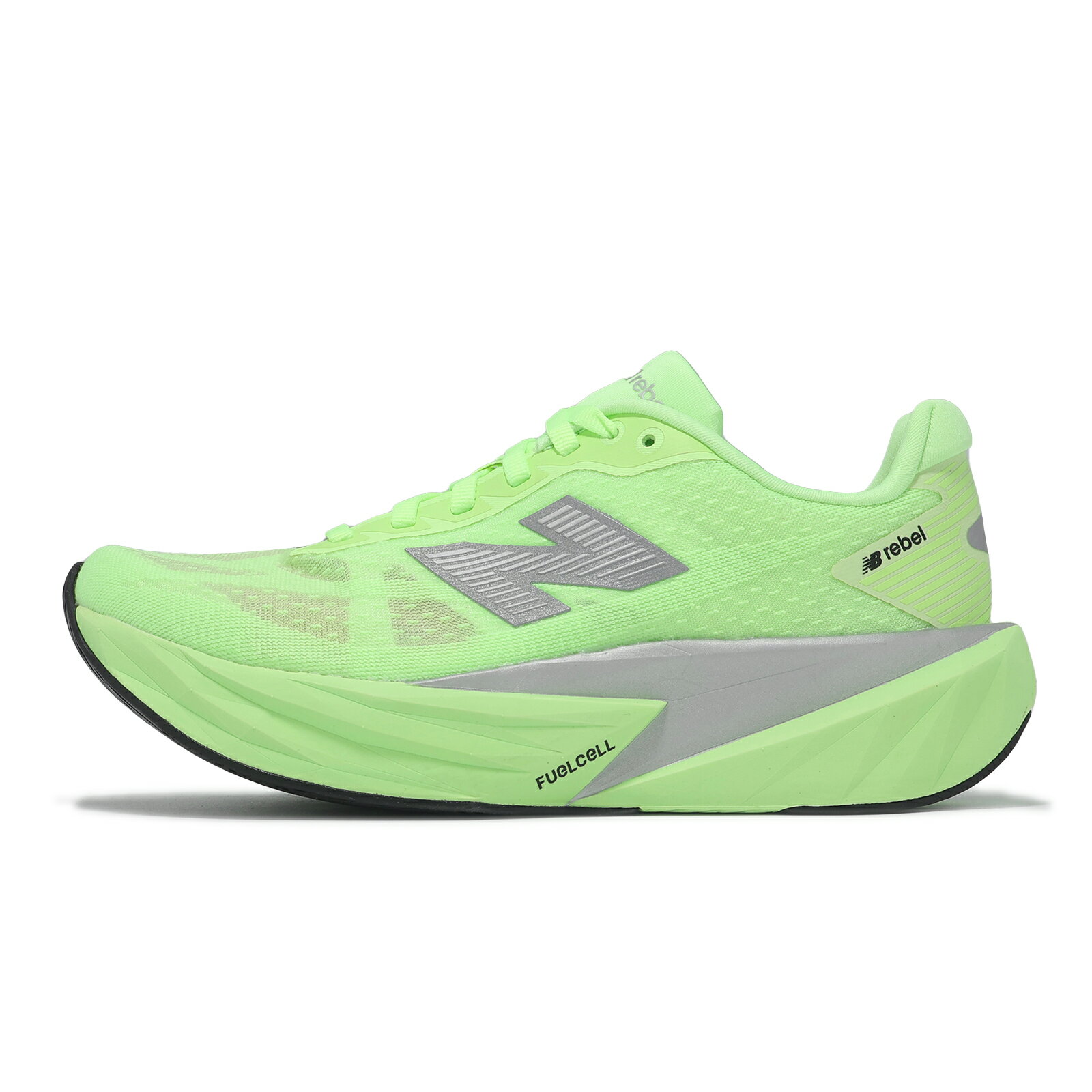 New Balance NB 競速跑鞋 FuelCell Rebel V5 D 寬楦 女鞋 薄荷閃光 實驗室綠 支撐 反光 運動鞋 WFCXLZ5-D
