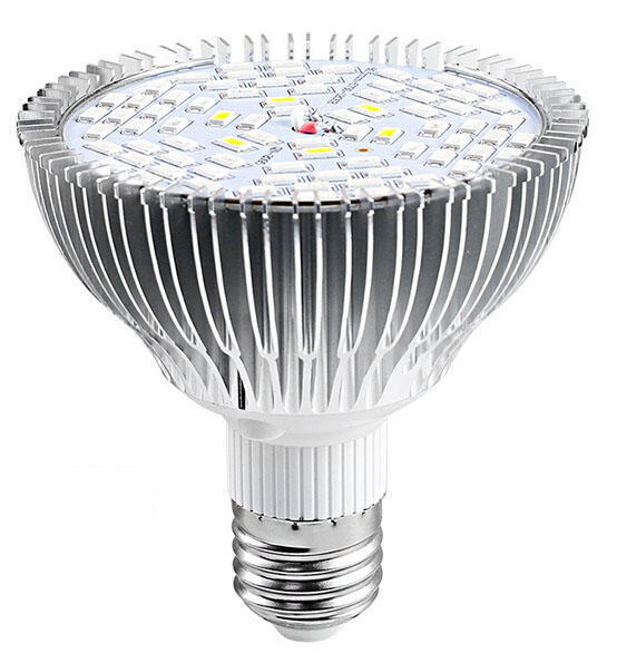 【全光譜78LED植物燈多種規格E27植物燈泡50WLED植物燈補光燈夾燈植物生長燈
