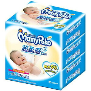 滿意寶寶 超柔感純水濕巾-一般型(100片*3包/組) [大買家]