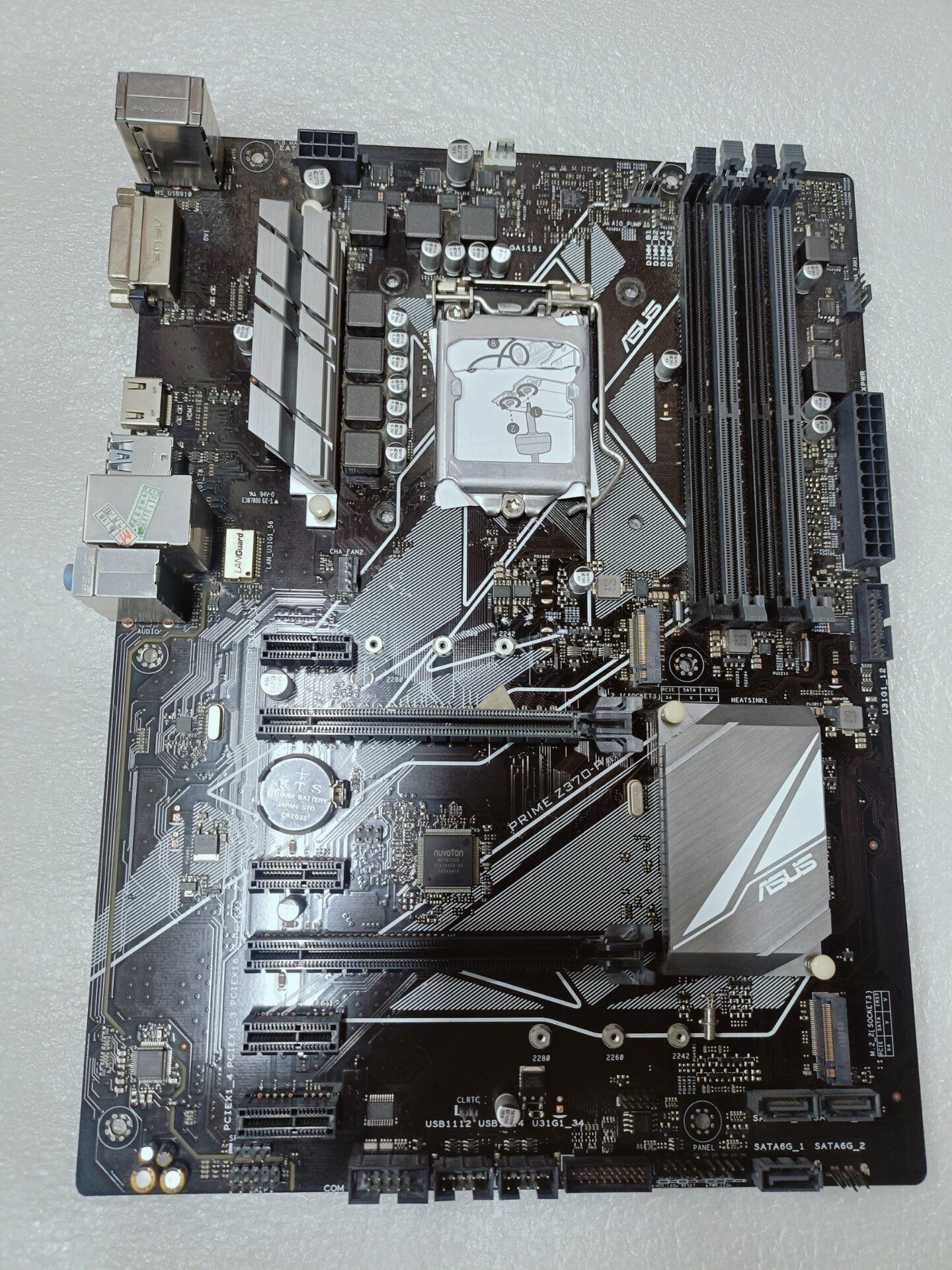 華碩 PRIME Z370-P 主機板 原裝拆機 無維修無暗病 功能正常 電腦組裝升級 高效能遊戲主機板