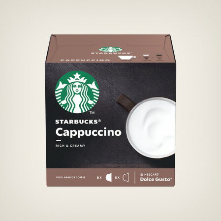 【STARBUCKS 星巴克】咖啡膠囊-卡布奇諾 12顆 (6杯)
