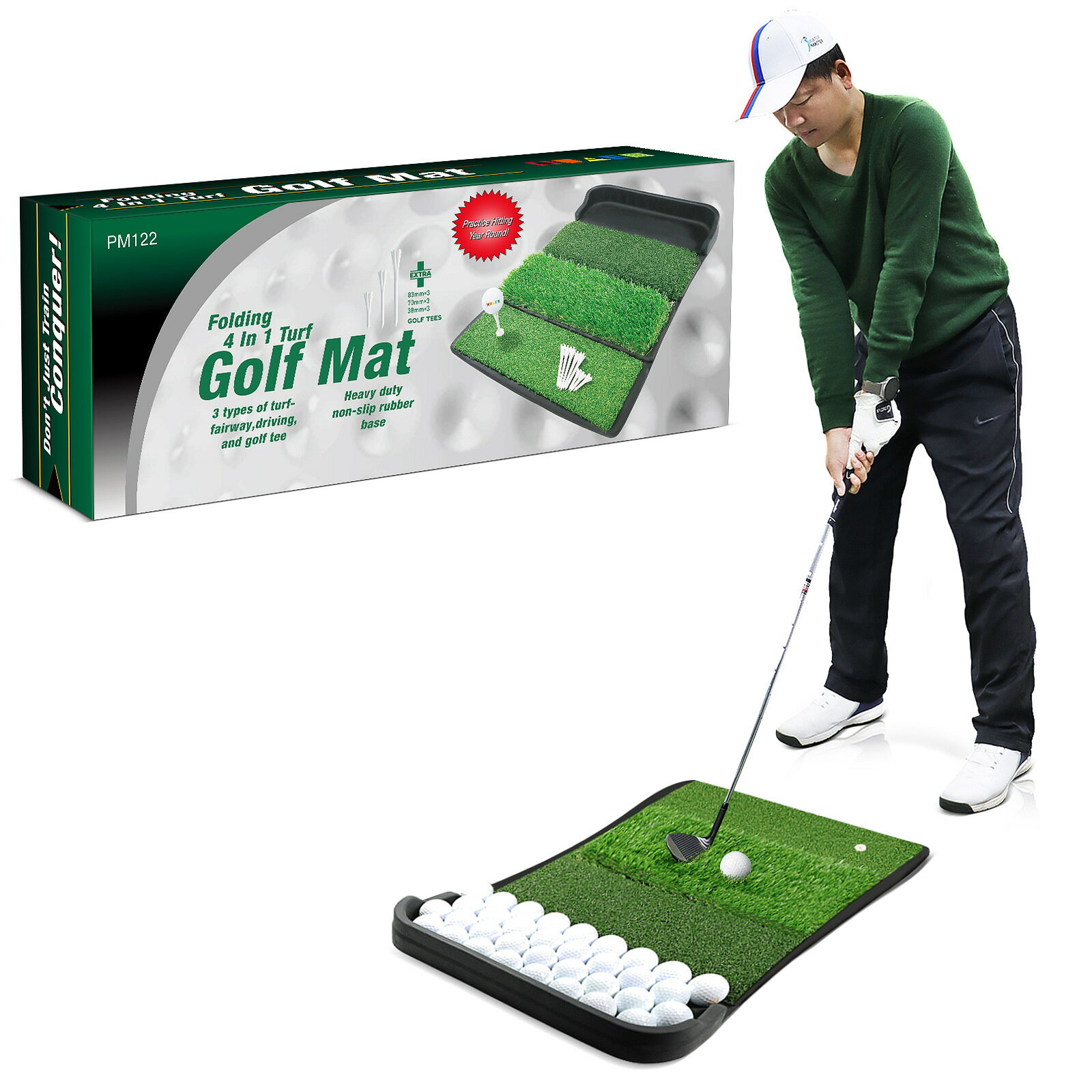 高爾夫打擊墊 球墊 練習訓練墊 室內戶外golf用品 雙11全館免運