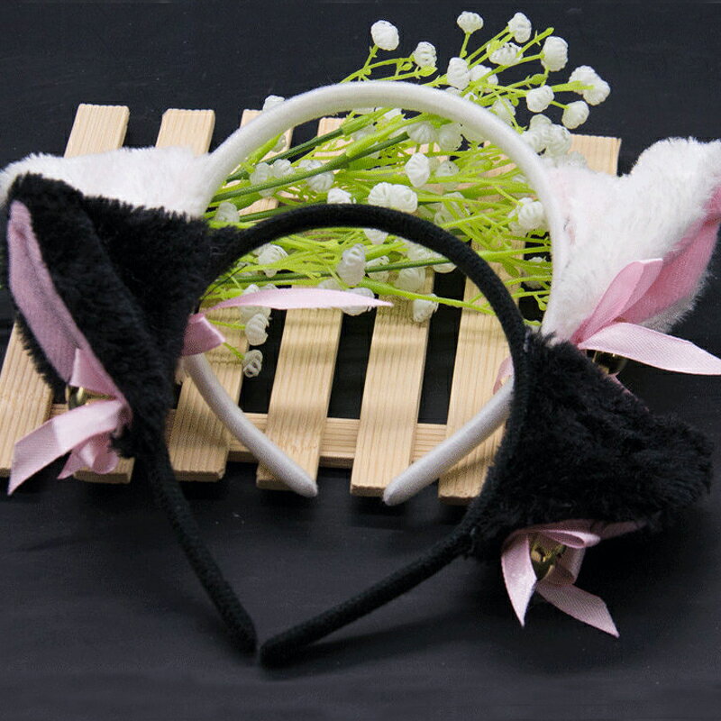 Women Sweet Cat Ears Headband Anime Accessories Party Club