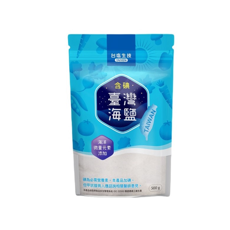 台鹽 含碘臺灣海鹽(500g/包) [大買家]