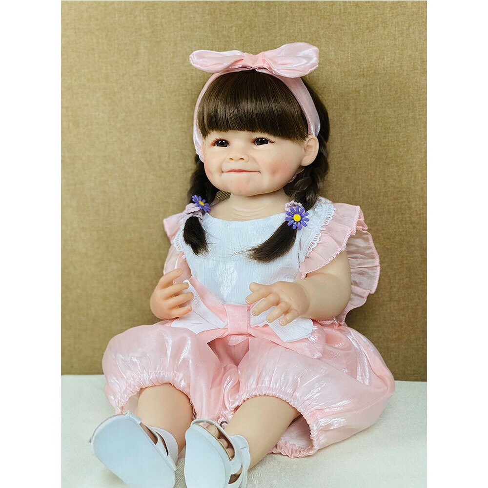 新款重生娃娃 可愛女孩玩具 全搪膠可水洗仿真嬰兒玩具