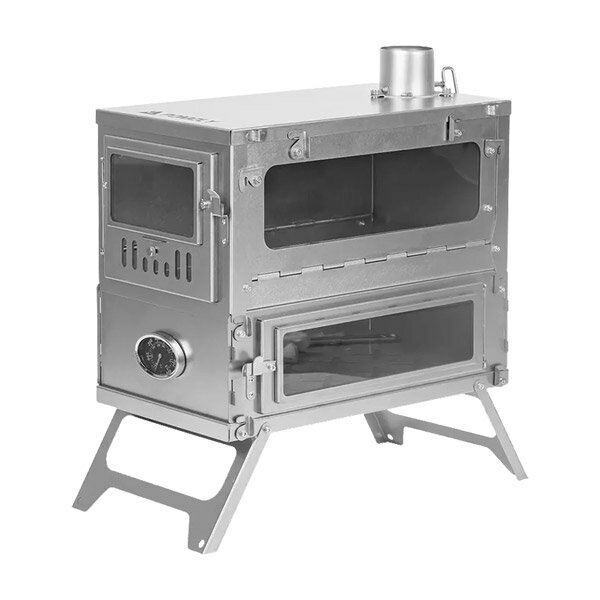 【POMOLY】T1 Taisoca 純鈦折疊式烤箱柴爐 T1920-0 營火爐 暖爐 篝火 露營 悠遊戶外