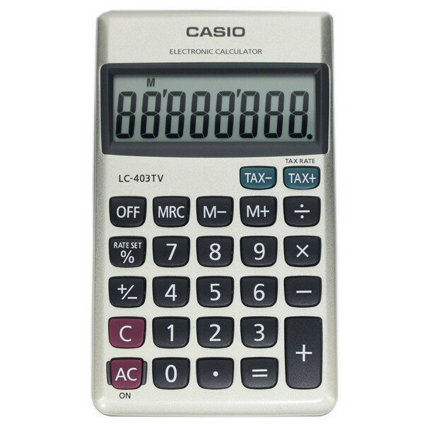 CASIO 卡西歐 LC-403TV 計算機 8位數 皮面 隨身口袋型/一台入(定250) 正版公司貨 全新有保固-