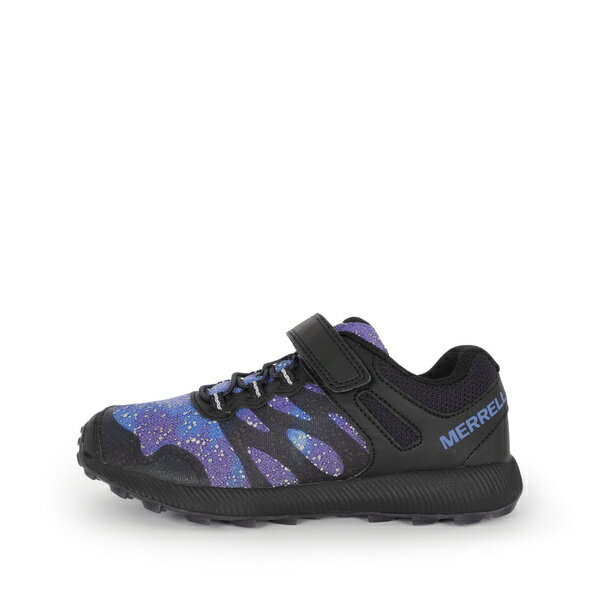 Merrell Nova 2 Gid [MLK265346] 大童鞋 戶外多功能鞋 運動 休閒 透氣 魔鬼氈 黑 紫