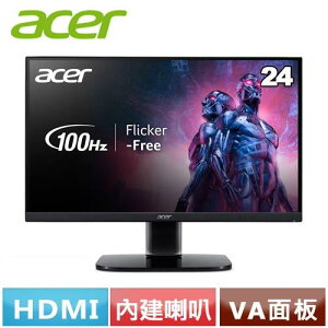 【最高22%回饋 5000點】 ACER宏碁 24型 KA240Y Hbmix 電競螢幕