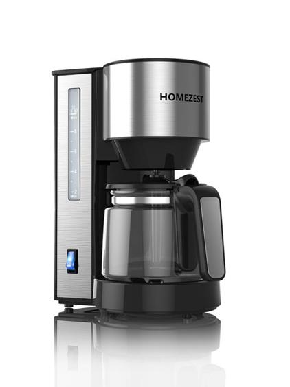 咖啡機 HOMEZEST/漢姆斯特 咖啡機家用全自動滴漏美式小型煮咖啡壺泡茶機 夏洛特居家名品