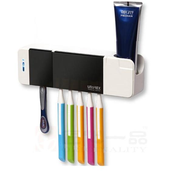 韓國牙刷消毒器 UTOREX牙刷架 牙膏電動烘干衛生間吸壁式置物架 HM 夏洛特居家名品