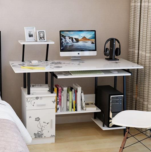 電腦臺式桌家用簡約經濟型臥室書桌省空間簡易電腦桌1.2米小桌子 夏洛特居家名品