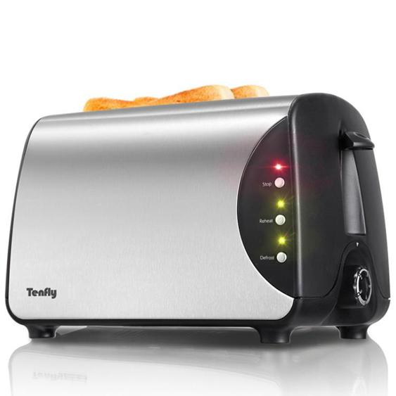 烤面包機家用2片多士爐Tenfly BH8863C 迷你全自動吐司加熱機早餐-