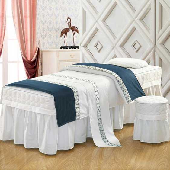 美容床罩全棉美容院床罩四件套美容床罩美體按摩SPA床品可定做