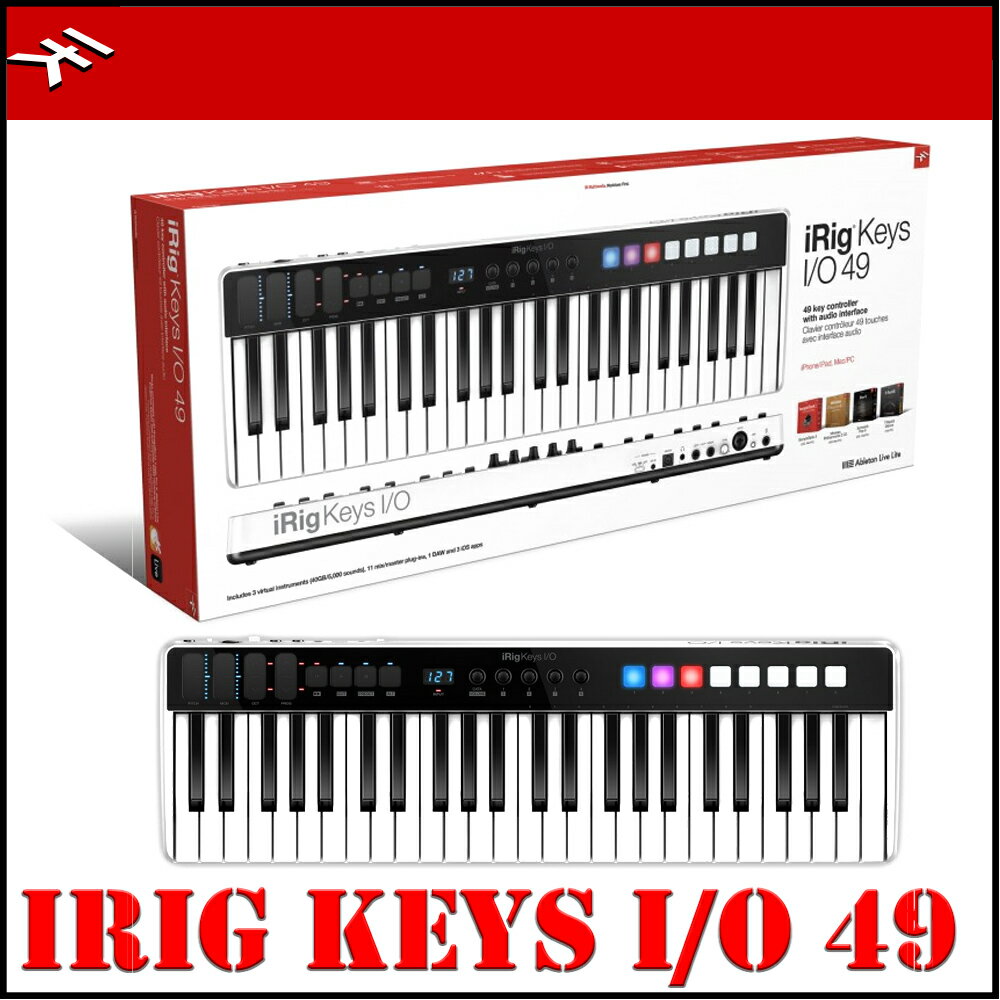 【非凡樂器】IK Multimedia iRig Keys I/O 49/ 49鍵 /主控鍵盤/控制鍵盤/ MIDI