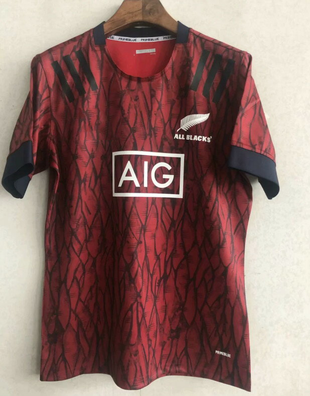 20-21新西蘭大紅全黑隊主場橄欖服球衣ALL Blacks Rugby jerseys