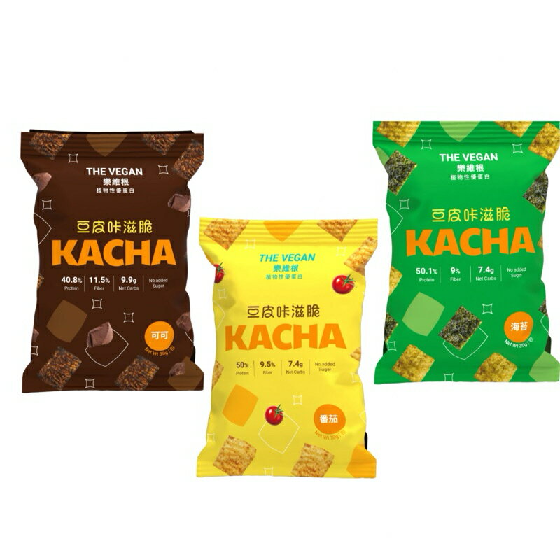 新品 豆皮咔滋脆 大豆蛋白脆片 kacha the vegan