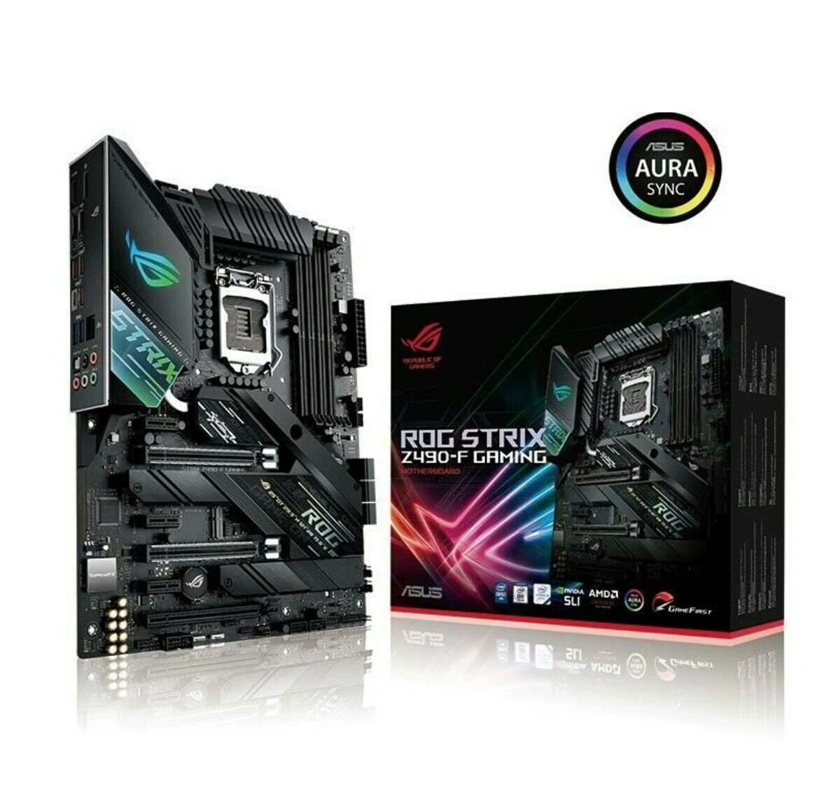 華碩ROG STRIX Z490-F GAMING主機板 電競主機板 支援十代處理器 庫存現貨 箱說齊全