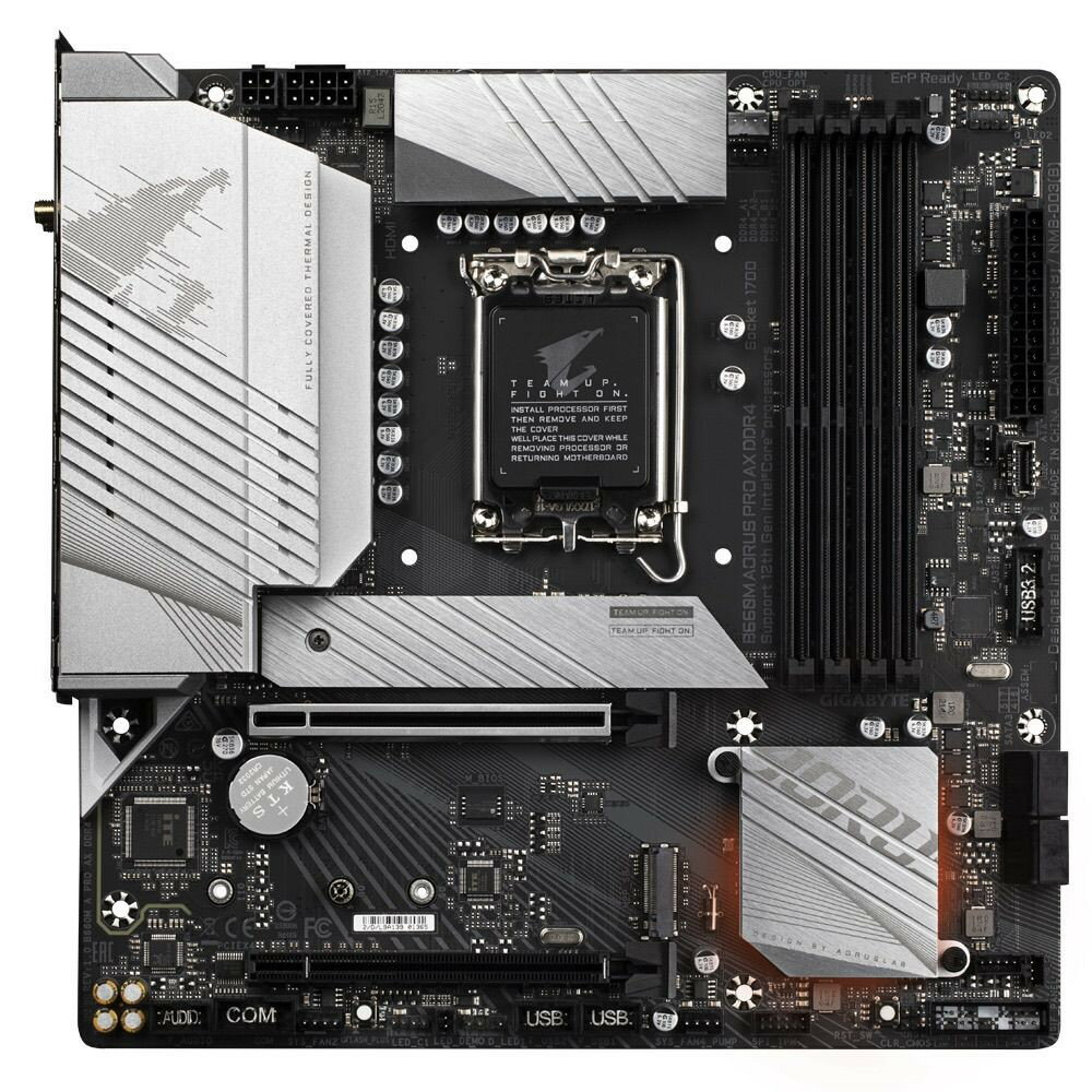 技嘉 B660M AORUS PRO AX 主機板 電競主機板 支援12代Intel 高效散熱 雪雕版 遊戲電腦主機板