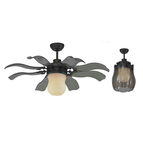 楓光 46吋翩翩DC吊扇 咖啡香檳色 LED燈吊扇 DC吊扇 省電吊扇 變頻吊扇 吊扇 風扇 (A Light) 0