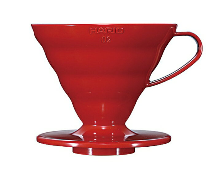 金時代書香咖啡 ​​​​​​​HARIO V60 02 樹脂濾杯 紅色 2-4杯 VD-02R