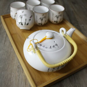 景德鎮陶瓷功夫茶具套裝整套家用泡茶壺茶杯中式送禮品盒定制LOGO