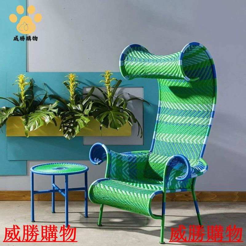 免運 限時特惠 戶外休閑藤沙發露天花園 別墅東南亞藤椅  陽臺組合客廳樣板間庭院【GW108】