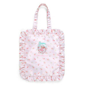 真愛日本 茉莉兔 兔媽媽 洋娃娃 緞面 褶邊 手提側背包 手提袋 側背包 補習袋 外出包 提袋 ID103
