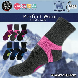[衣襪酷] 老船長 戶外輕量釋壓高級羊毛襪 足弓襪 美麗諾羊毛 保暖襪 男女適穿 台灣製