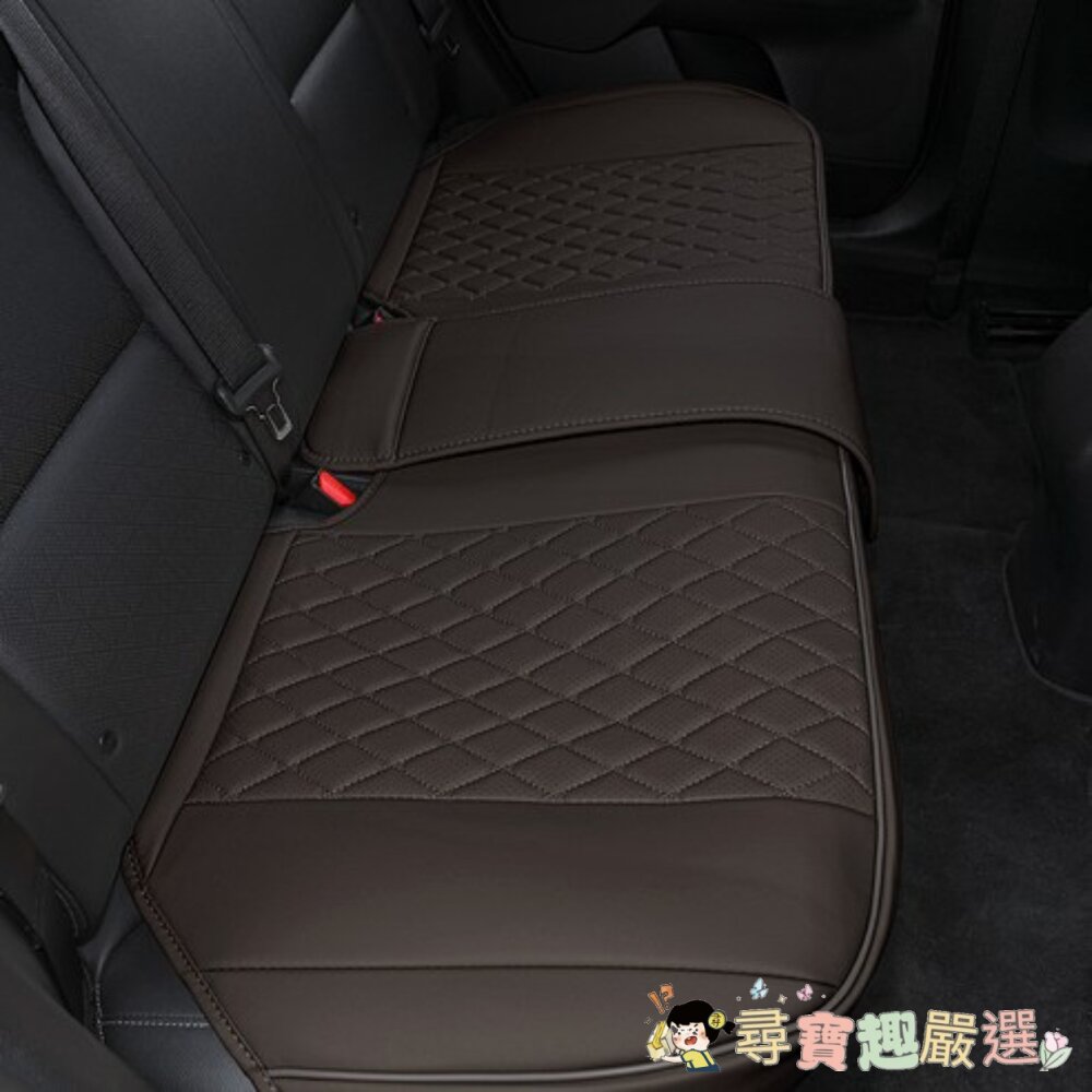 現貨DAEHAN AUTOMOBILE 汽車後座椅套 防染皮革 中大型, 黑色 1個(含收納袋)