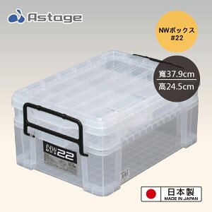 【日本JEJ ASTAGE】NW22 多格便攜整理箱/2層/透明