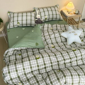 日系網紅小花四件套學生宿舍床三件套單人雙人被套床單床上用品