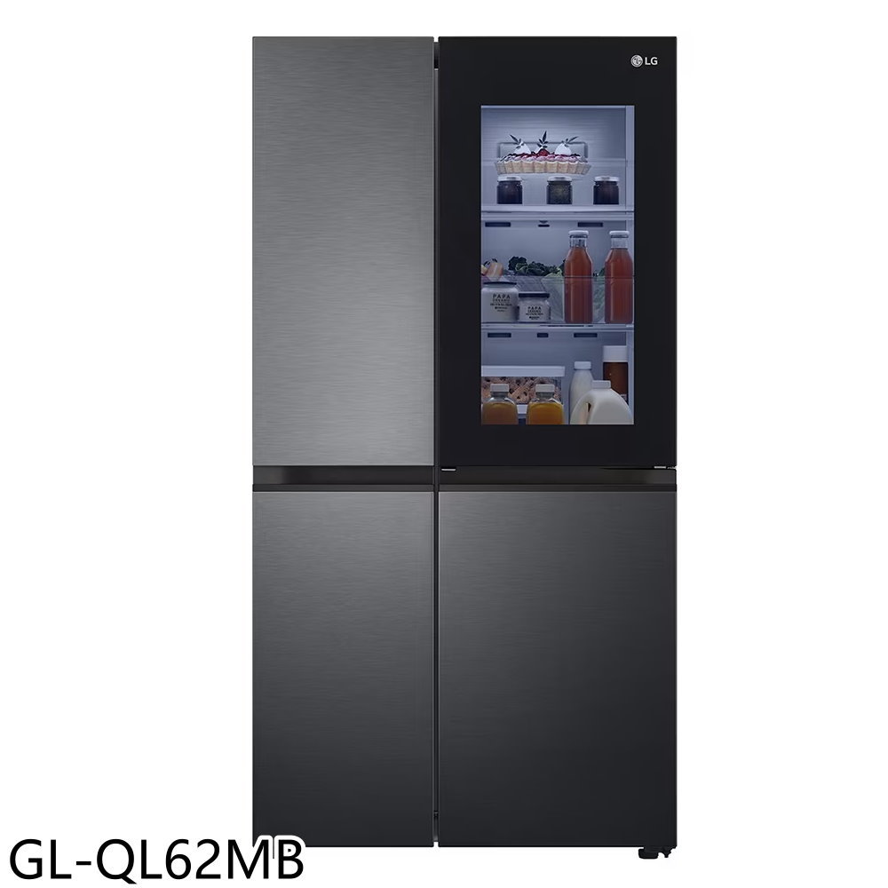 結帳97折★LG樂金【GL-QL62MB】653公升敲敲看門中門對開冰箱(含標準安裝)