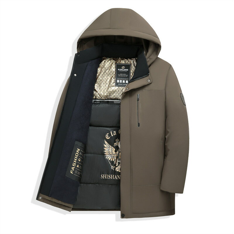 【巴黎精品】現貨+預購 鋪棉外套夾棉夾克-可脫卸連帽保暖休閒加厚男外套3色a1iy17