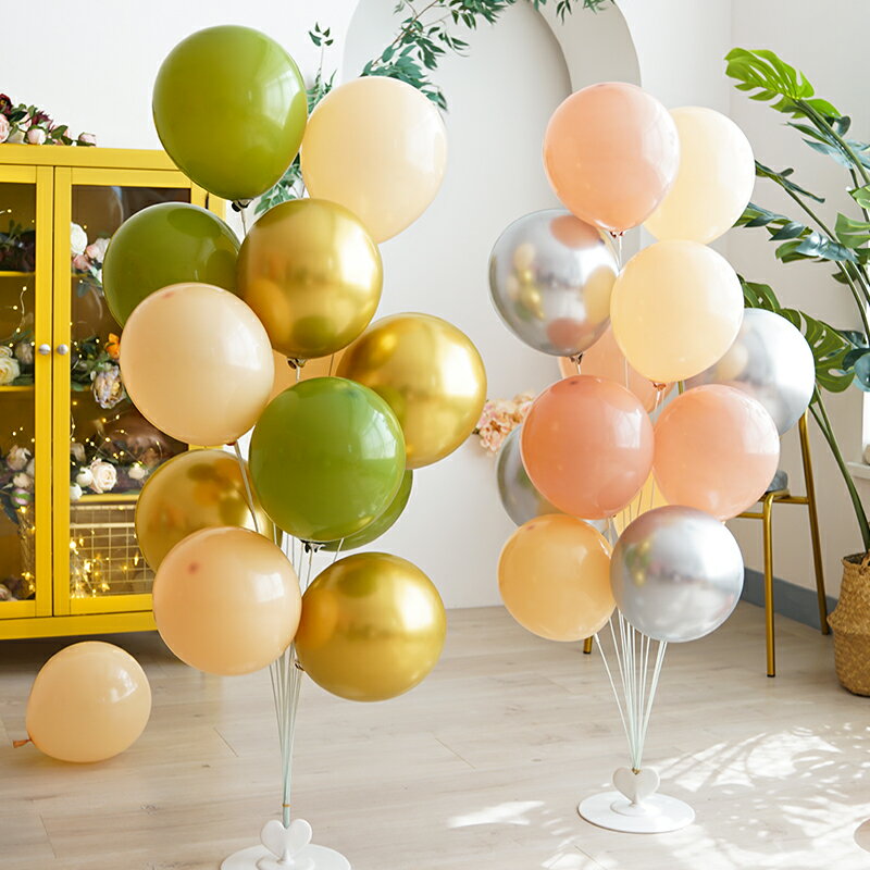 地飄復古氣球裝飾ins網紅森系地飄兒童寶寶周歲生日派對場景布置