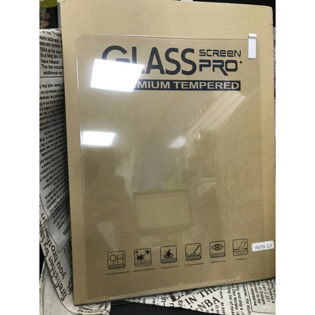 【滿膠】Apple iPad Pro/12.9吋/A1670/A1671全透明 疏油疏水 滿版滿膠 全屏鋼化玻璃9H硬度
