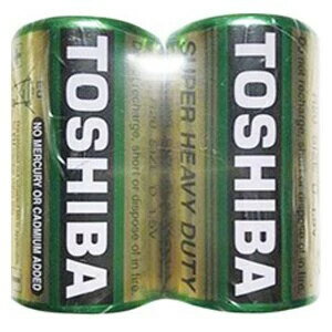 東芝碳鋅環保電池1號2入 1/e 莘嶸 莘嶸企業有限公司