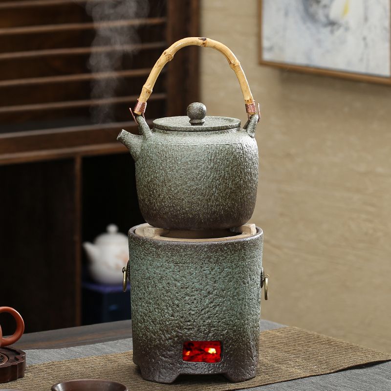 網紅圍爐 煮茶壺明火加熱 燒水壺炭燒爐 取暖燒烤 戶外室內煮茶火鍋