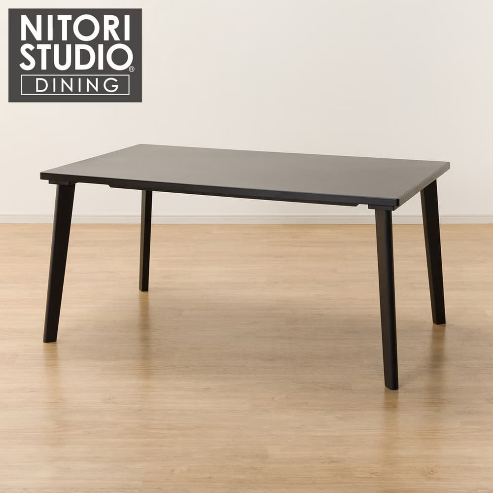 ◎陶板實木餐桌 N COLLECTION T-12 150 BK/GY NITORI宜得利家居