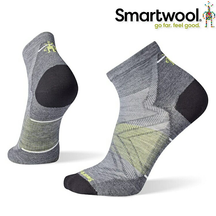 Smartwool Run Zero Cushion 男款 跑步超輕減震低筒襪/羊毛襪 SW001653 052 中性灰 0