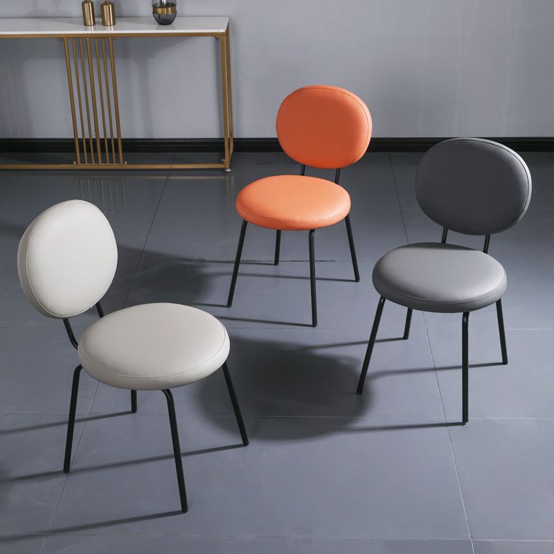 椅子 家用 餐椅現代簡約 餐桌 椅餐廳商用 休閑凳子意式極簡鐵藝靠背椅