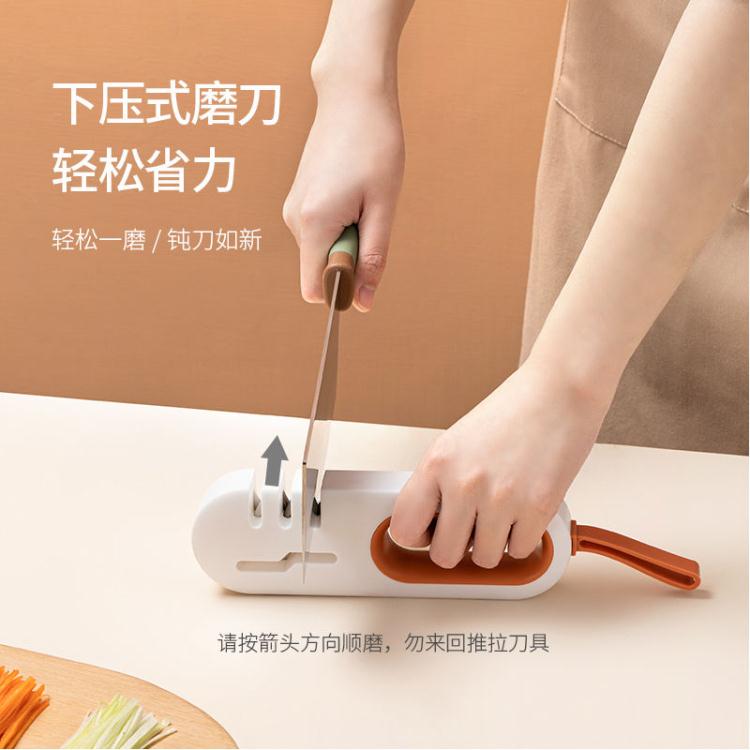 磨刀器 磨刀石 多功能磨刀器 家用快速磨刀廚房手動易磨菜刀剪刀磨刀石