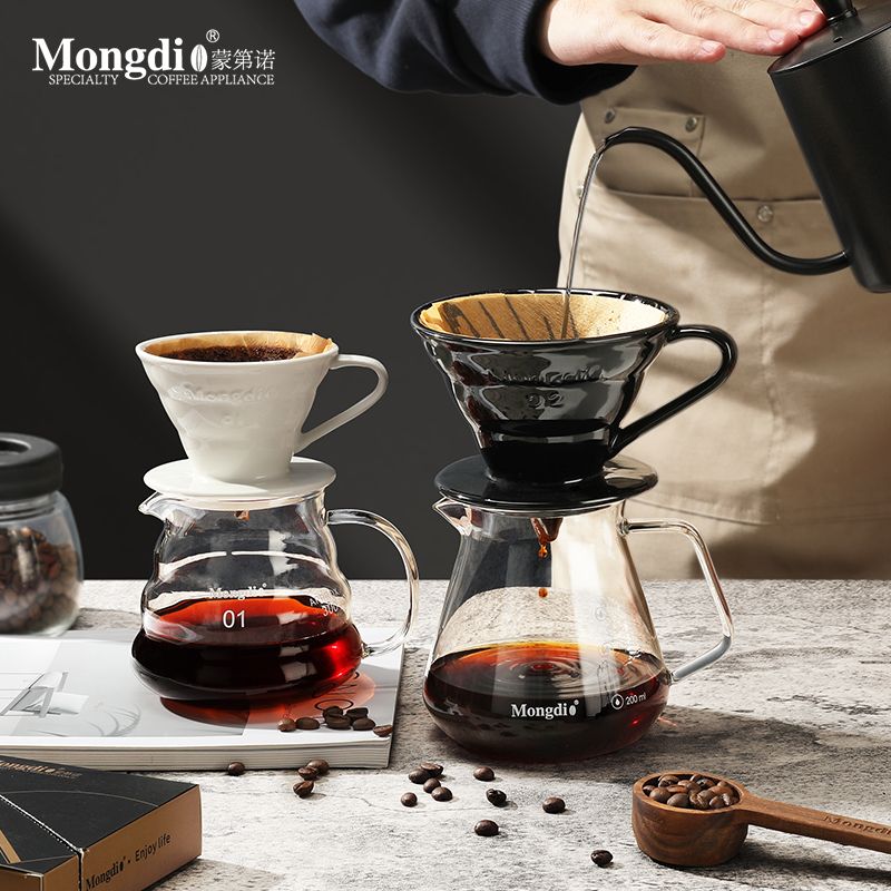 陶瓷濾杯V60手沖咖啡專用過濾杯錐形咖啡過濾器咖啡漏斗手沖器具