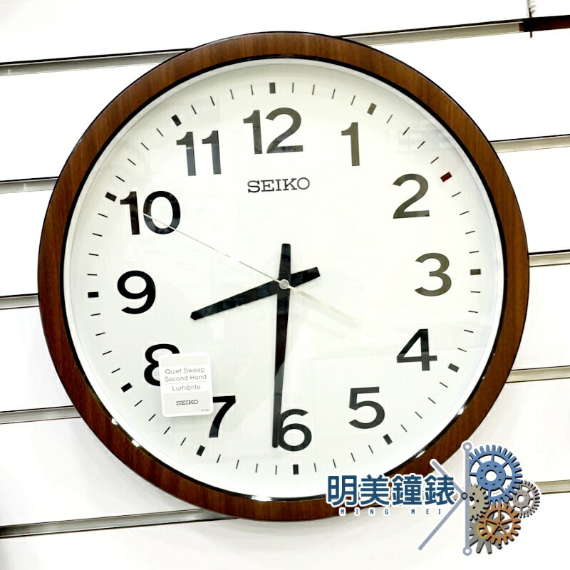 ◆明美鐘錶眼鏡◆SEIKO精工/QXA799B/夜光面板滑動式秒針靜音掛鐘/40CM