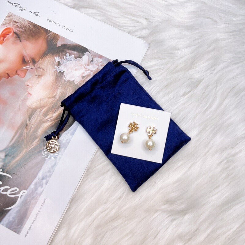 美國代購 臺灣現貨 Tory Burch 珍珠耳環【送禮精選★APP下單點數4倍送】