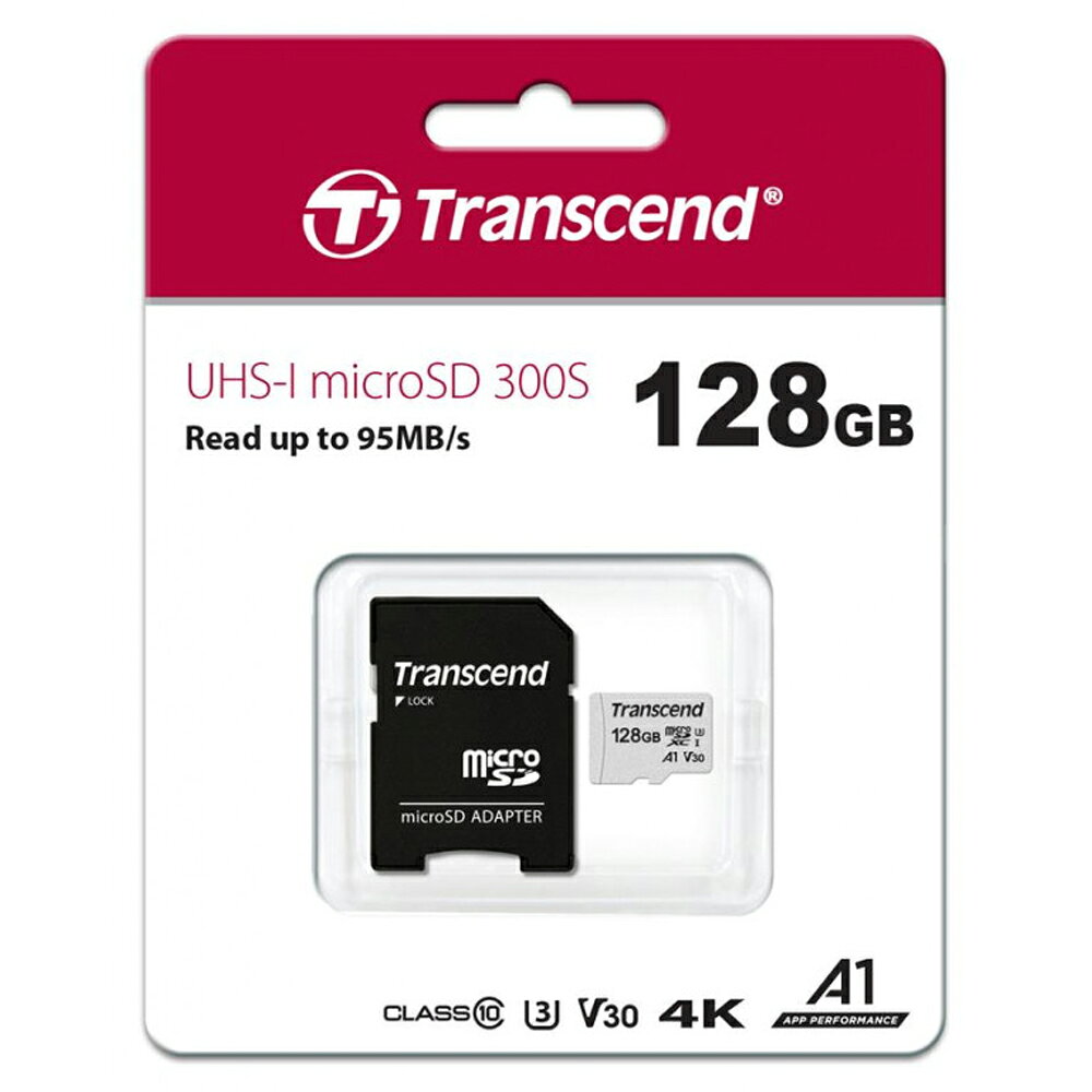 Transcend 創見 microSDXC 300S 128G 64G SDHC UHS-I U3 記憶卡 附轉卡 1