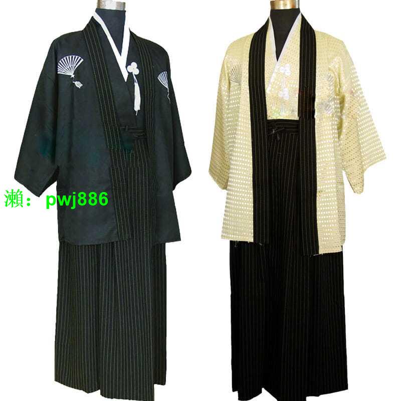 男士二次元古裝和服日式男武士服日本和服男日本傳統服裝演出服裝